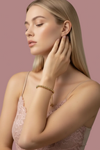Pink Lace Cami - Side Pose
