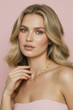 Pose 3 - Touching Necklace